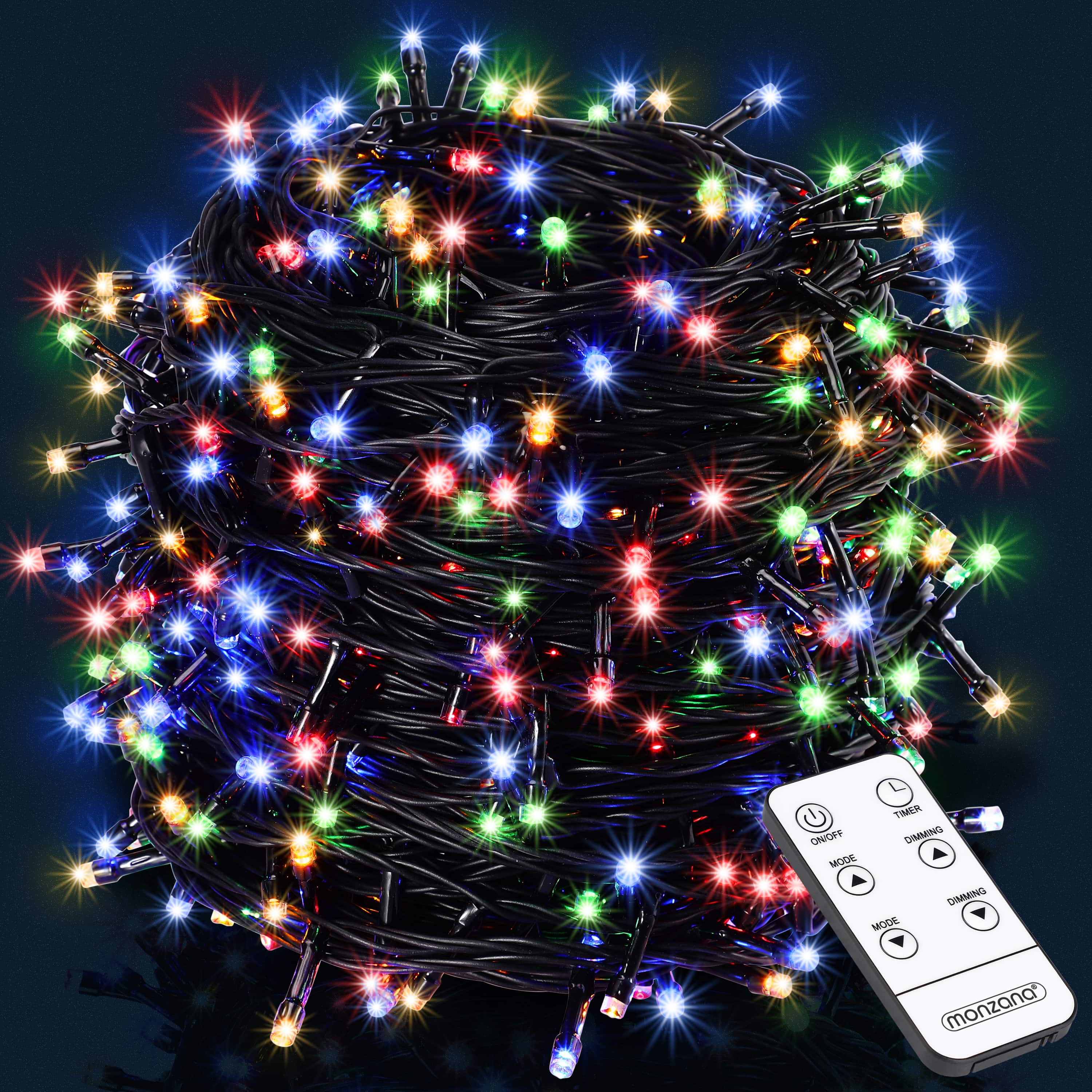 foto del prodotto luci di natale da 700 luci led 14m multicolor