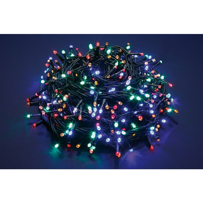 foto del prodotto luci di natale led a luce calda fredda bianca da esterno interno addobbi albero temperatura di colore multicolor numero led 500