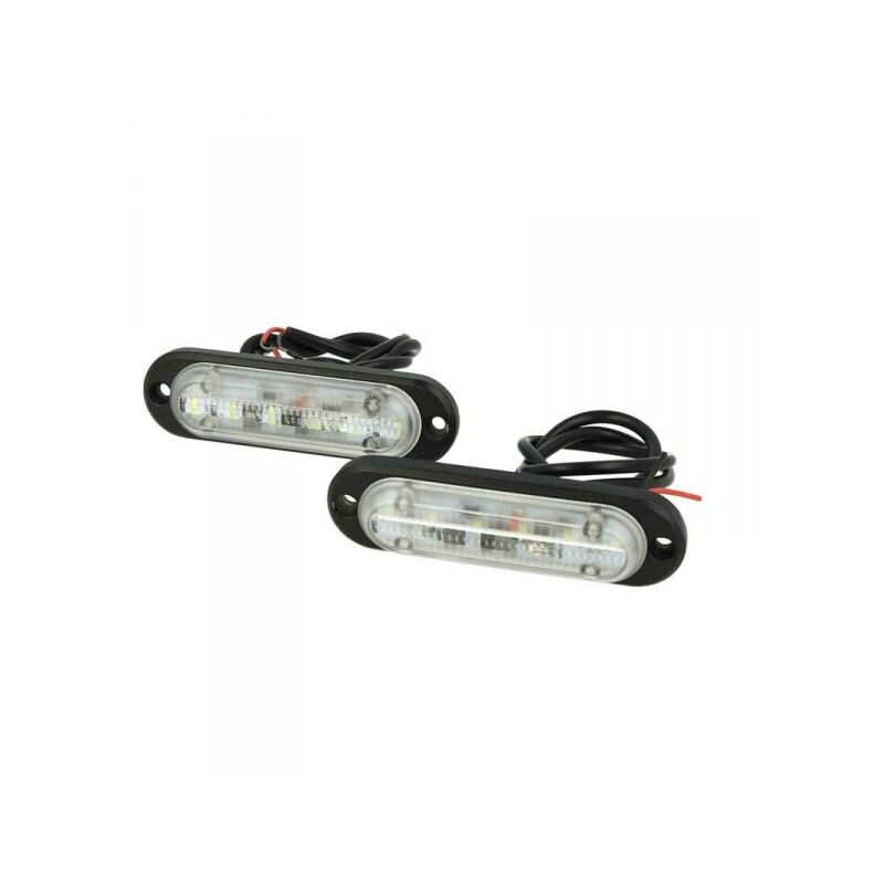 foto del prodotto luci diurne led drls driving light 12v 24v 6x1w ip68 universale per auto camion