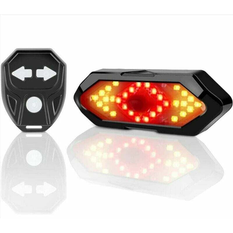 foto del prodotto luci e catarifrangenti per rimorchi, luci posteriori e lampeggianti per biciclette, telecomando wireless, 5 diverse modalità di illuminazione,
