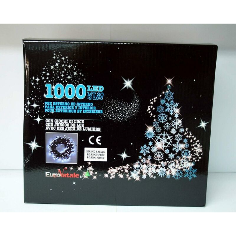 foto del prodotto luci led bianche 1000 x 20m 2m cavo