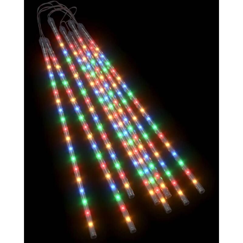 foto del prodotto luci meteoriche 8 pz 50 cm colorate 288 led interni esterni vidaxl