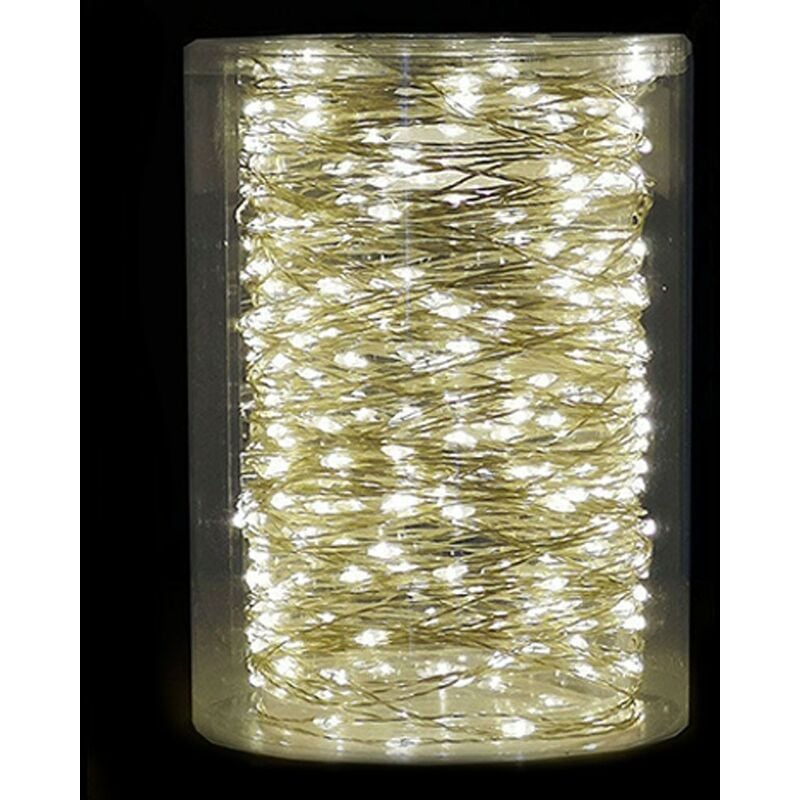 foto del prodotto luci natale per albero 500 micro led addobbi decorazioni esterno bianco caldo 37m catena luminosa casa giardino terrazze veranda