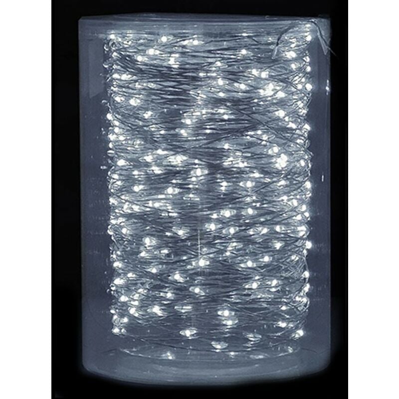 foto del prodotto luci natale per albero 500 micro led addobbi decorazioni esterno bianco freddo 37mt modellabile catena luminosa casa giardino