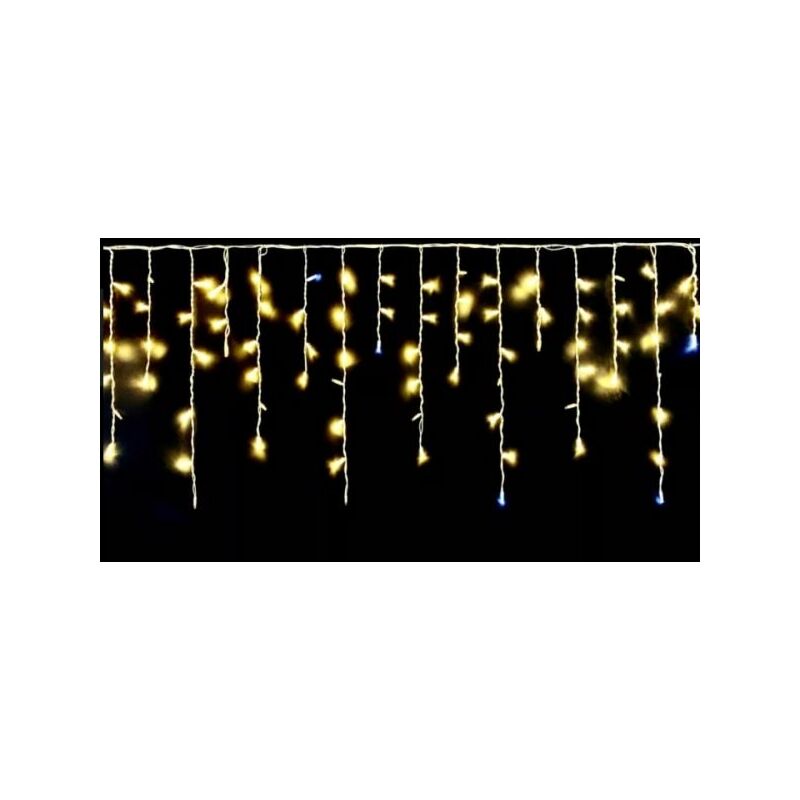 foto del prodotto luci natale tenda natalizia luminosa 120 led reflex 3 metri filo bianco luce bianco