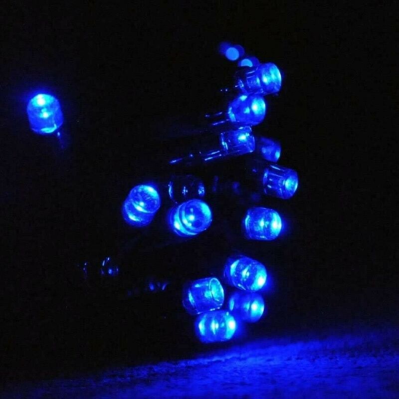 foto del prodotto luci per albero di natale in blu da esterno interno catena luminosa 1200 luci stringa catena luminosa lunga