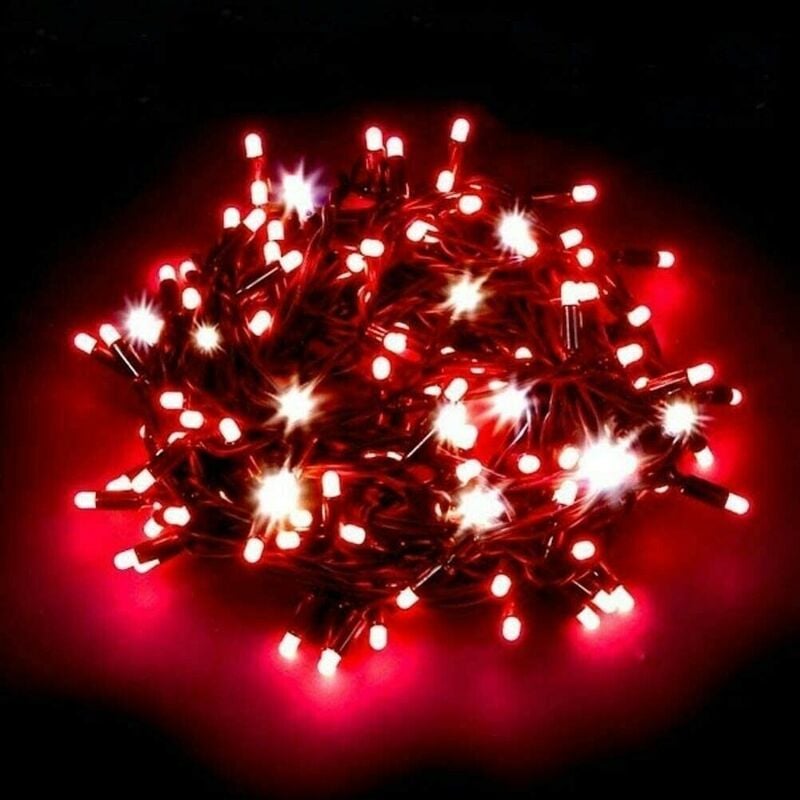 foto del prodotto luci per albero di natale in rosse da esterno interno catena luminosa 300 led decorazioni ornamenti casa giardino negozi