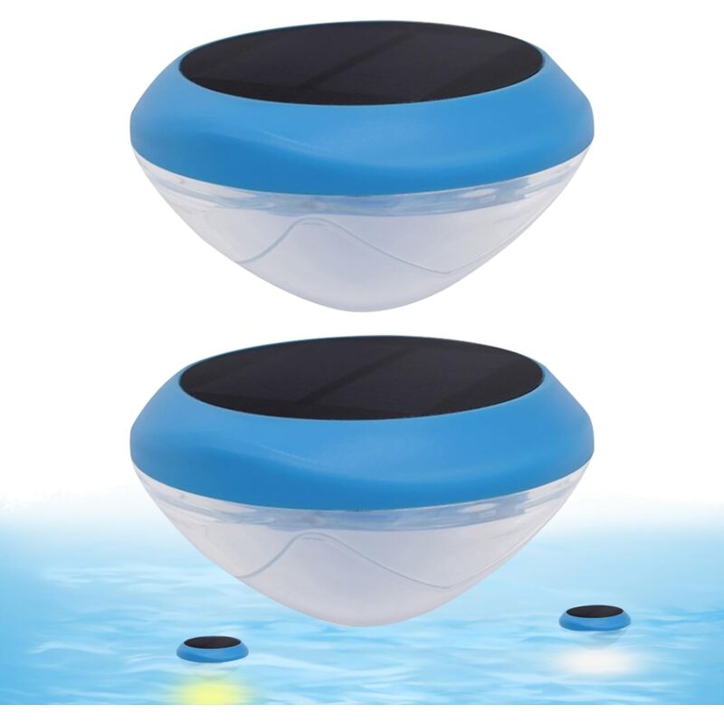 foto del prodotto luci per piscina luci solari per laghetto luci per piscina galleggianti a led luci spa 2 pezzi ip68 lampada per laghetto da giardino impermeabile per