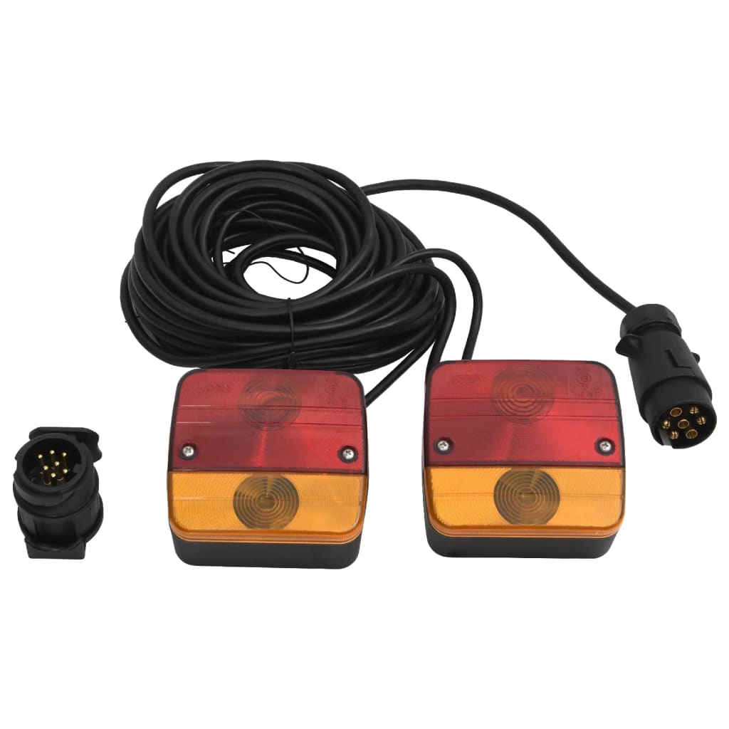 foto del prodotto luci rimorchio 2 pz rosso 10,5x5x9,5 cm 12v lampadina classica vidaxl