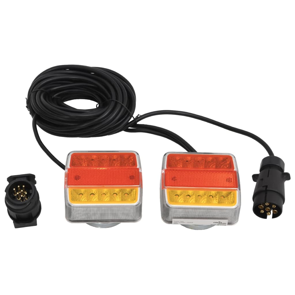 foto del prodotto luci rimorchio 2 pz rosso 10,5x7,5x10 cm 12v lampadina led cod mxl 62231