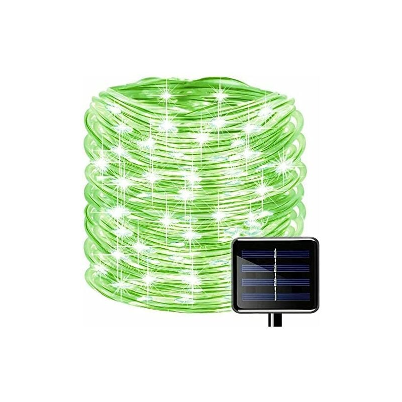 foto del prodotto luci solari catena luminosa esterno luci led natalizie luce verde 