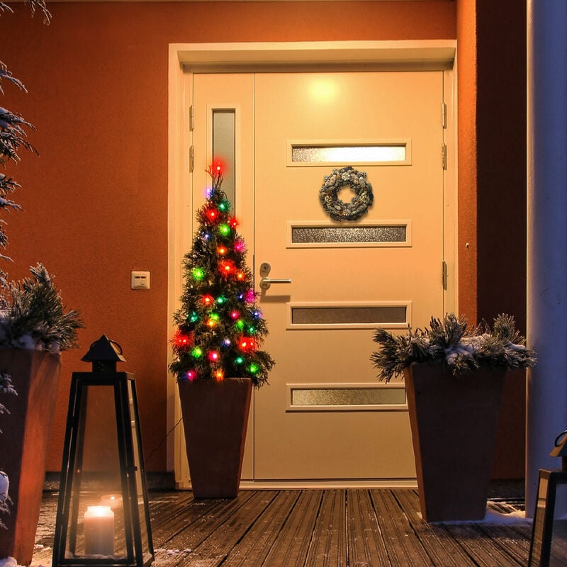 foto del prodotto luci solari da fata luci solari da terra luci solari da fata rgb da esterno, linea di alimentazione 2m, 100x rgb led colorati, l 1190 cm