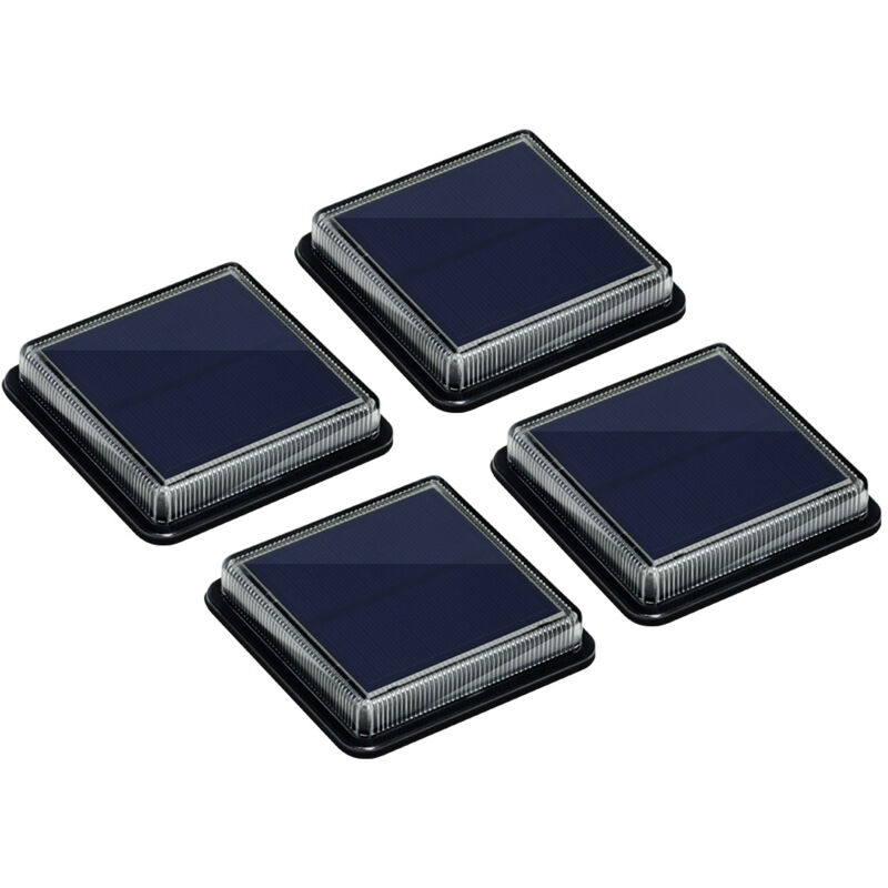 foto del prodotto luci solari da terra, luci solari da giardino, luci di sicurezza ad energia solare impermeabili ip68, si accendono spengono automaticamente per
