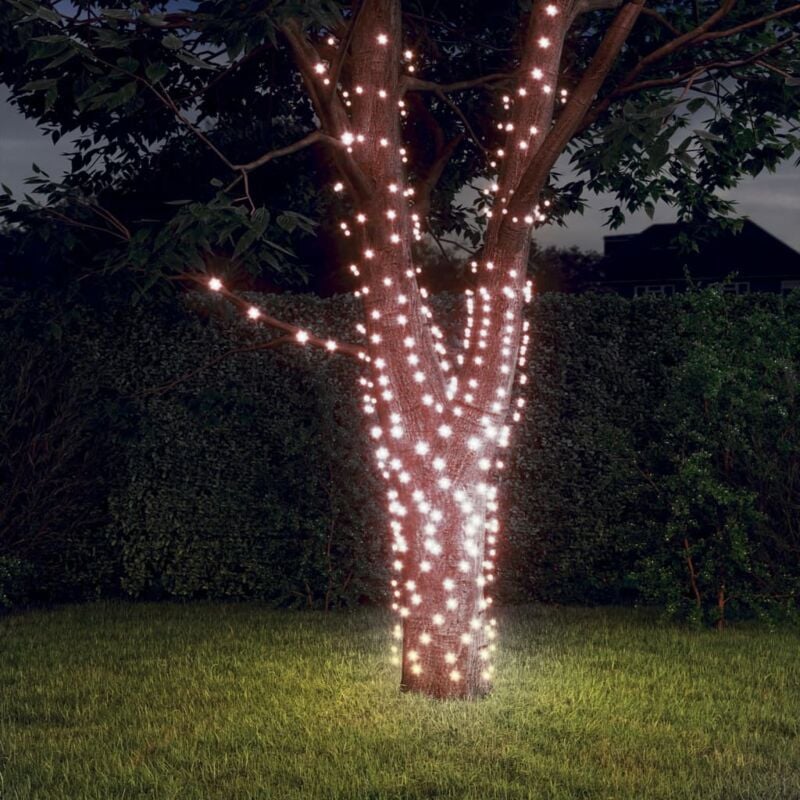 foto del prodotto luci solari fatate 5 pz 5x200 led bianco caldo interni esterni vidaxl 937484