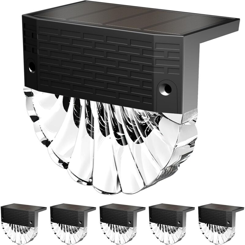 foto del prodotto luci solari per esterni, 3 modalità, accensione spegnimento automatico, ip65, lampada solare da 600 mah