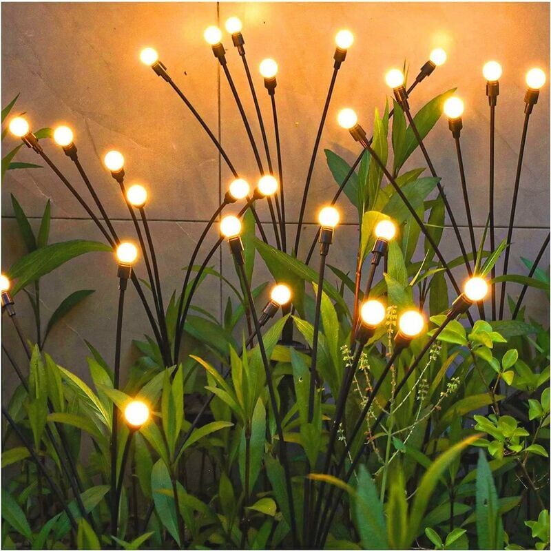 foto del prodotto luci solari per esterni, 4 pezzi 10 luci solari a led lucciole per giardino, balcone, lampada solare per esterni decorazione da giardino,