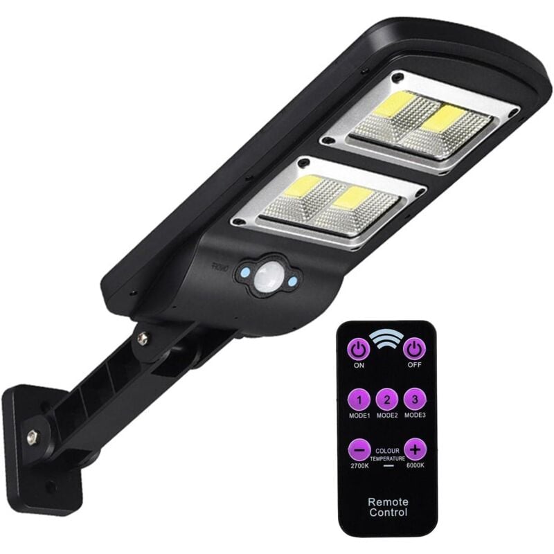 foto del prodotto luci solari per esterni lampada da parete da giardino a led con telecomando intelligente e luce solare da giardino con 3 modalità