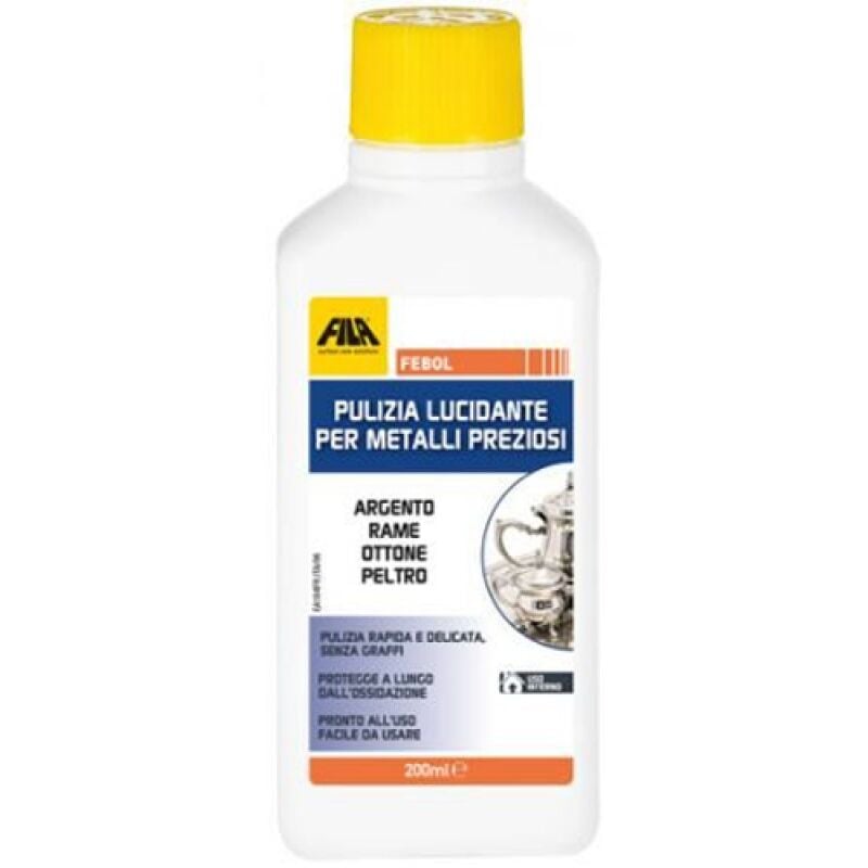 foto del prodotto lucidante per argento, rame, ottone fila febol 200 ml