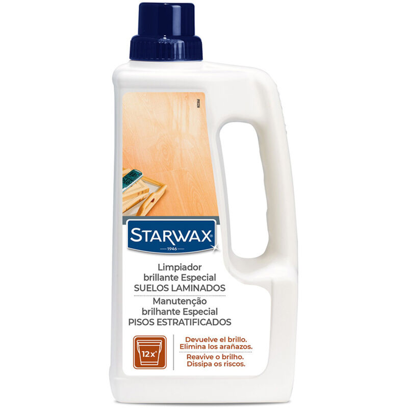 foto del prodotto lucidante per parquet e pavimenti in laminato pulisce e ravviva el lucentezza no slip senza risciacquo 1l starwax