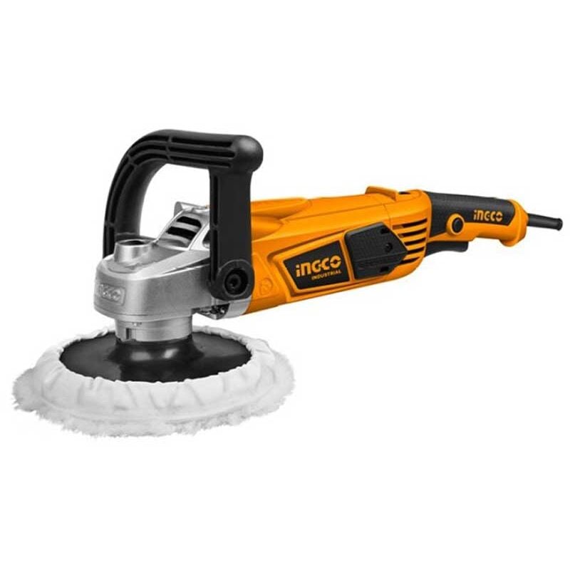 foto del prodotto lucidatrice 1400w industrial ingco cuffia e tampone 180 mm per lucidatura