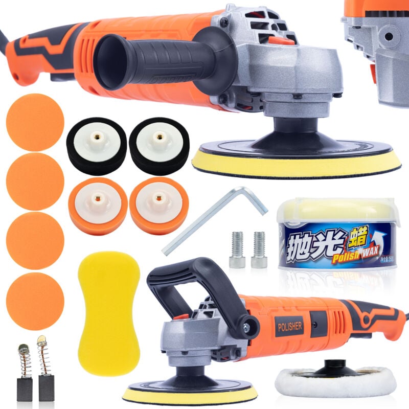foto del prodotto lucidatrice per auto orange butterfly con set di accessori