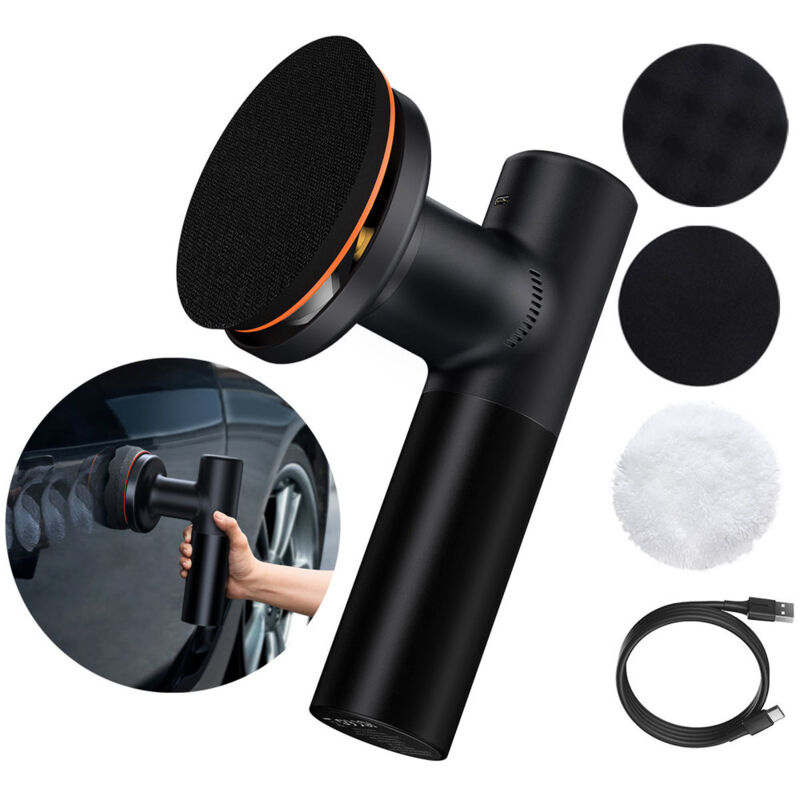 foto del prodotto lucidatrice per cera lucidante elettrica a batteria 30w nera