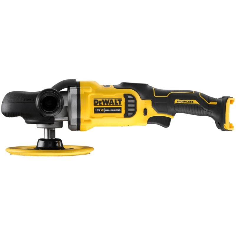 foto del prodotto lucidatrice rotativa a batteria dewalt dcm849n, 18 v, senza batteria e caricabatterie nella confezione