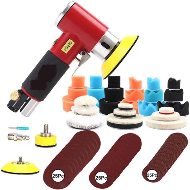 foto del prodotto lucidatrice smerigliatrice ad aria veloc.variabile con 107 accessori utensile pneumatico