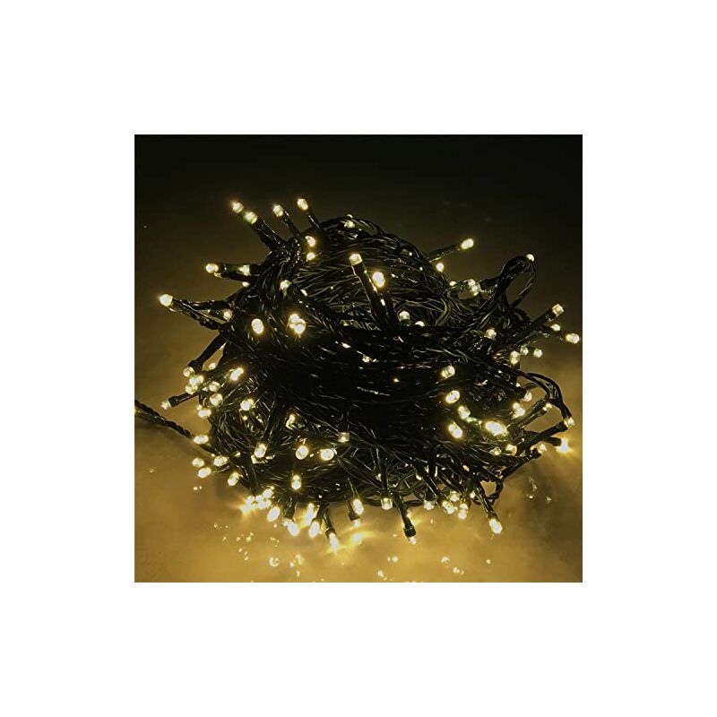 foto del prodotto lucine led 100 m tenda luminosa da 1000 led, 8 modalit di luce, ip44 impermeabile, bianco caldo naizy