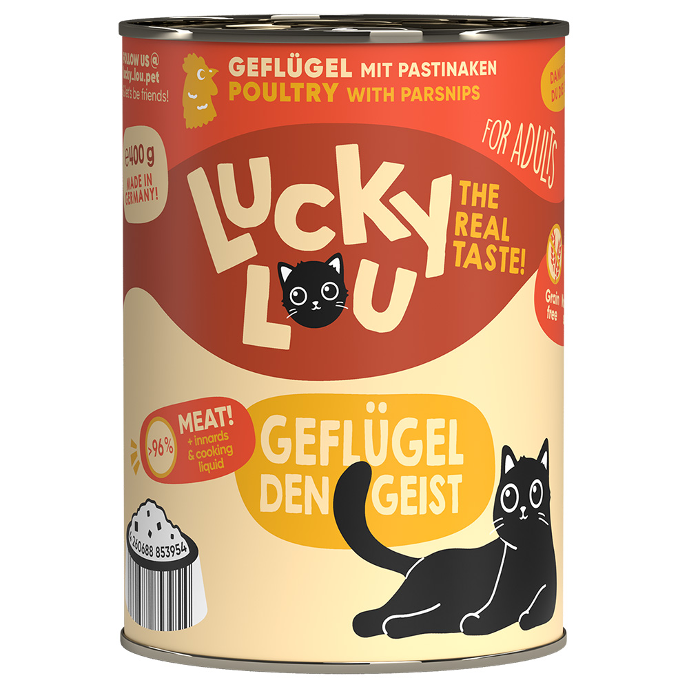 foto del prodotto lucky lou adult 6 x 400 g umido gatto pollame