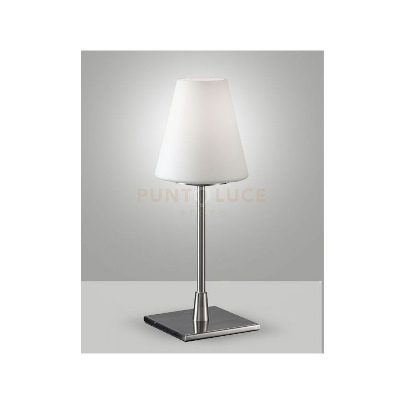 foto del prodotto lucy big da tavolo nichel satinato touch on off 1 luce attacco e14