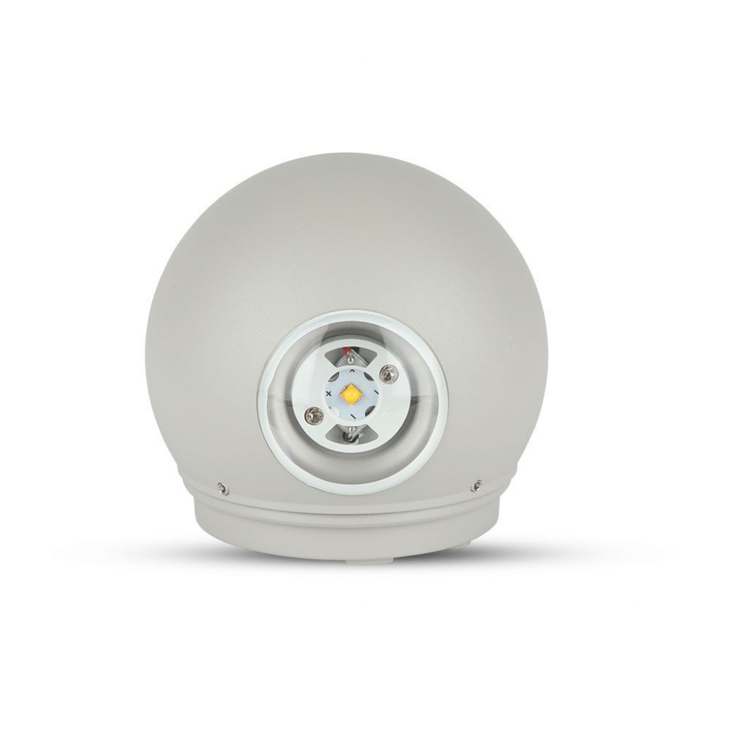 foto del prodotto lude led da parete per esterno da 4w ip65 3000k colore grigio chiaro