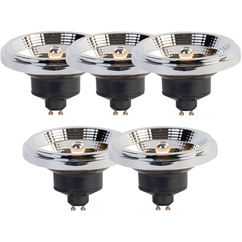 foto del prodotto luedd set di 5 lampadine led dimmerabili gu10 3 step dim to warm ar111 11w 620lm 2000 3000k
