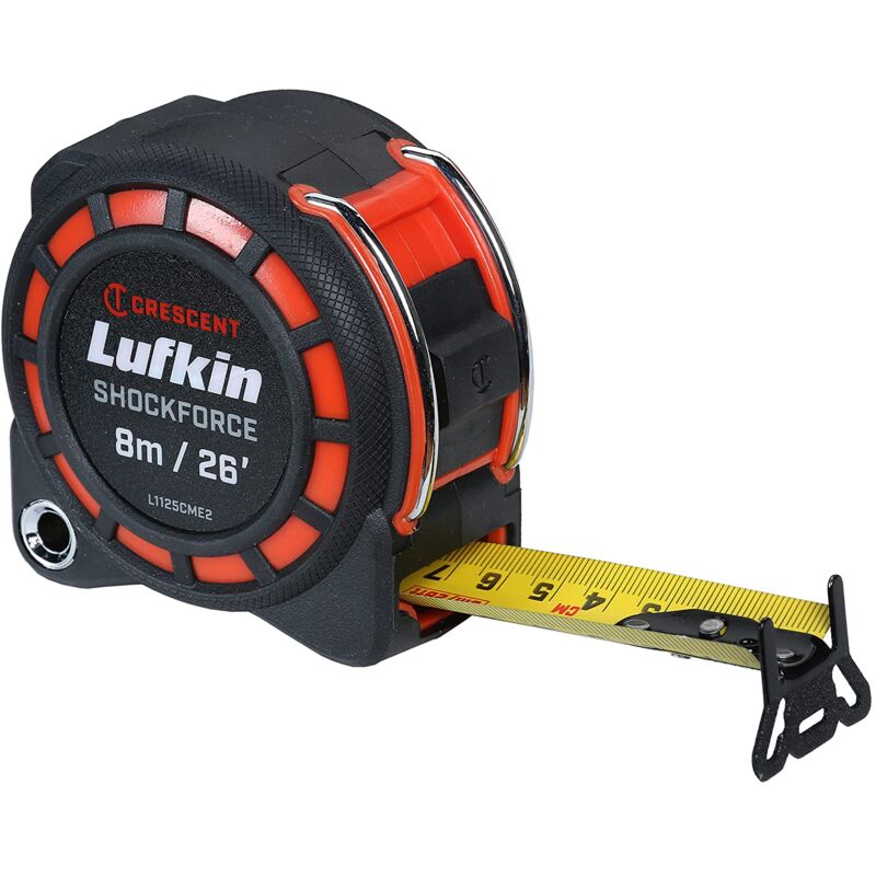 foto del prodotto lufkin l1125cme2 3cm 1 3 16 x 8m 26 metro a nastro biadesivo shockforce, testato per cadute da 30 metri