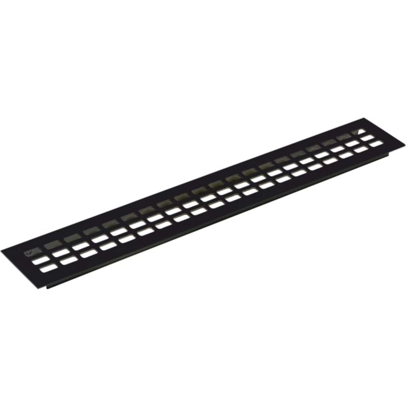 foto del prodotto luftgitter 600x100mm al schw. elox. griglia di ventilazione, nero, 600 x 100 mm vasalat