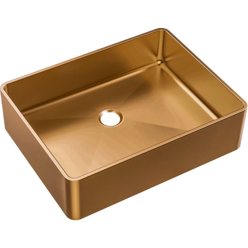 foto del prodotto luisa bacino indipendente 48x37 in acciaio inox rame essebagno