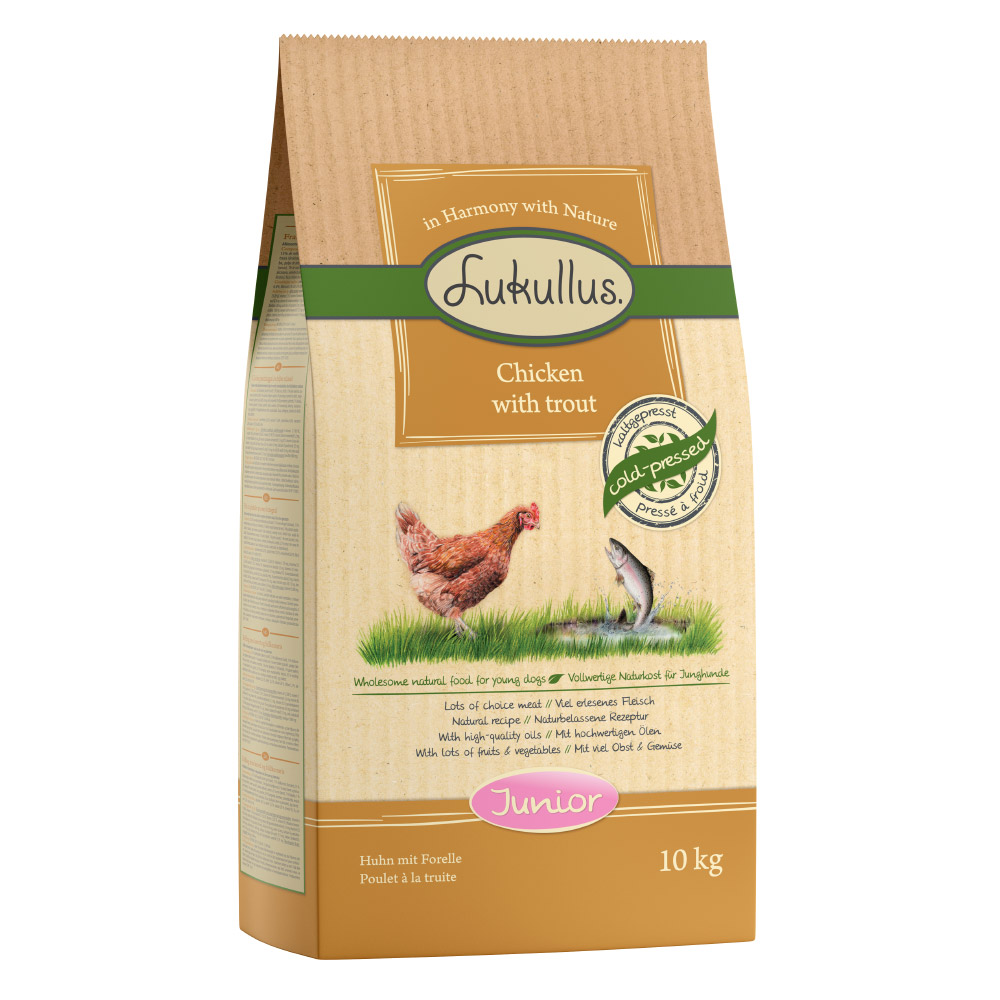 foto del prodotto lukullus junior pollo trota 10 kg