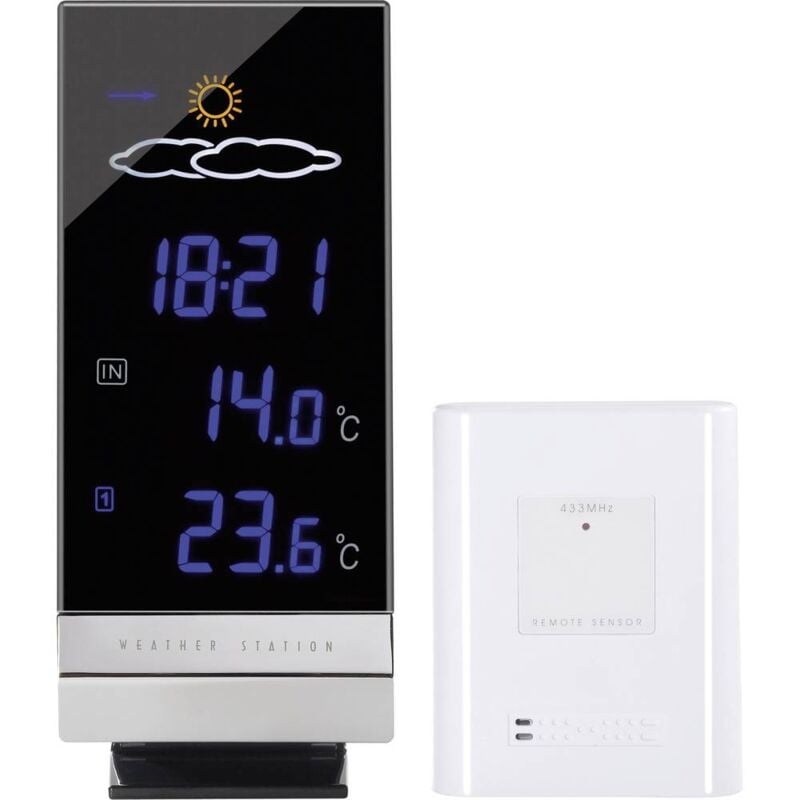 foto del prodotto lumax 35.1093 stazione meteo digitale senza fili previsione per 12 24 ore numero di sensori max. 3 tfa dostmann