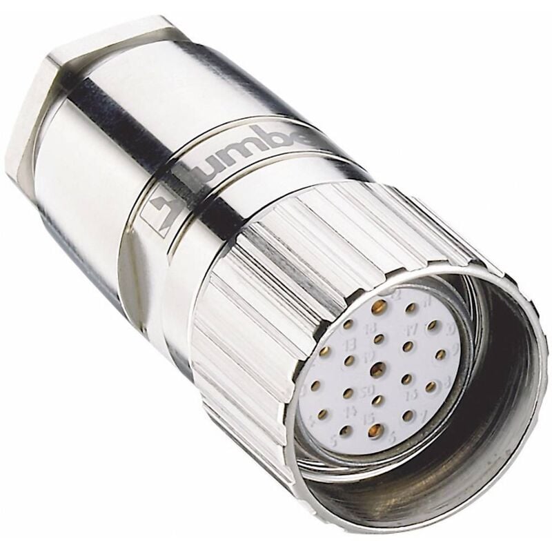 foto del prodotto lumberg automation 2135 connettore non confezionato per sensore o attuatore m23 giunto dritto numero di poli 19 1 pz.