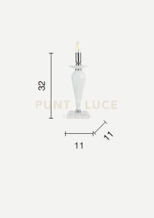 foto del prodotto lume piccolo paganini borgogna oro 1 luce attacco e14 h.32cm