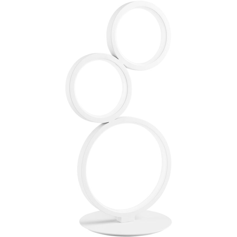 foto del prodotto lumetto fredy in alluminio bianco e silicone 15w con funzione cct 42.7 cm. 