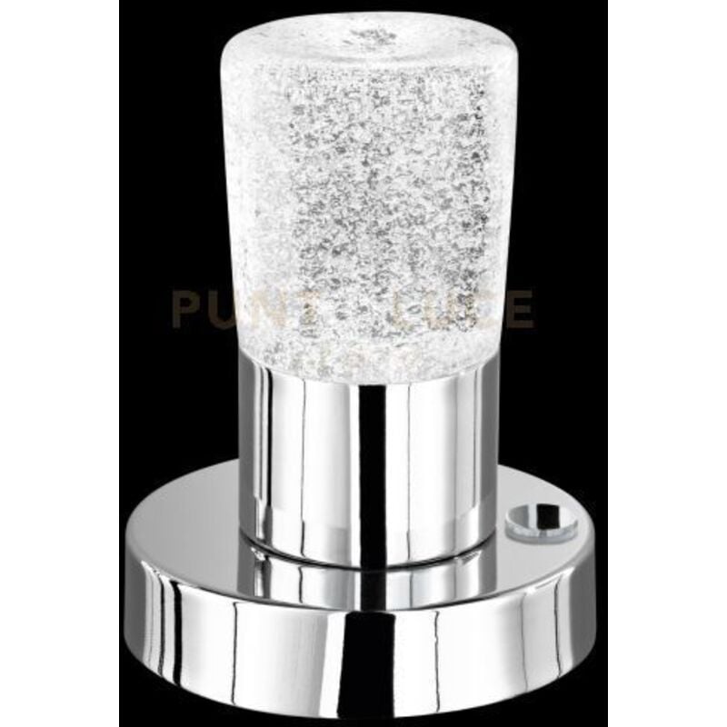 foto del prodotto lumetto lampada da tavolo led touch cristo vetro puntinato 11 cm trio lighting