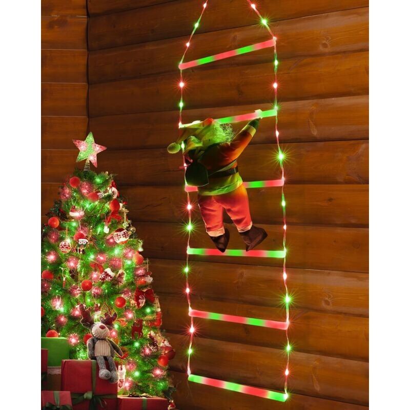 foto del prodotto lumi res de no l led chelle d corative de no l de 1 m avec p re no l, lumi res d coratives de no l pour int rieur et ext rieur, fen tres, jardin,