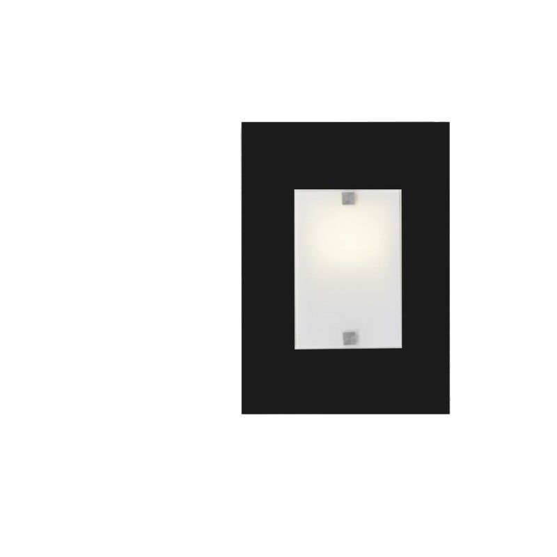 foto del prodotto lumicom applique brook e27 35x25xh6cm nera in metallo
