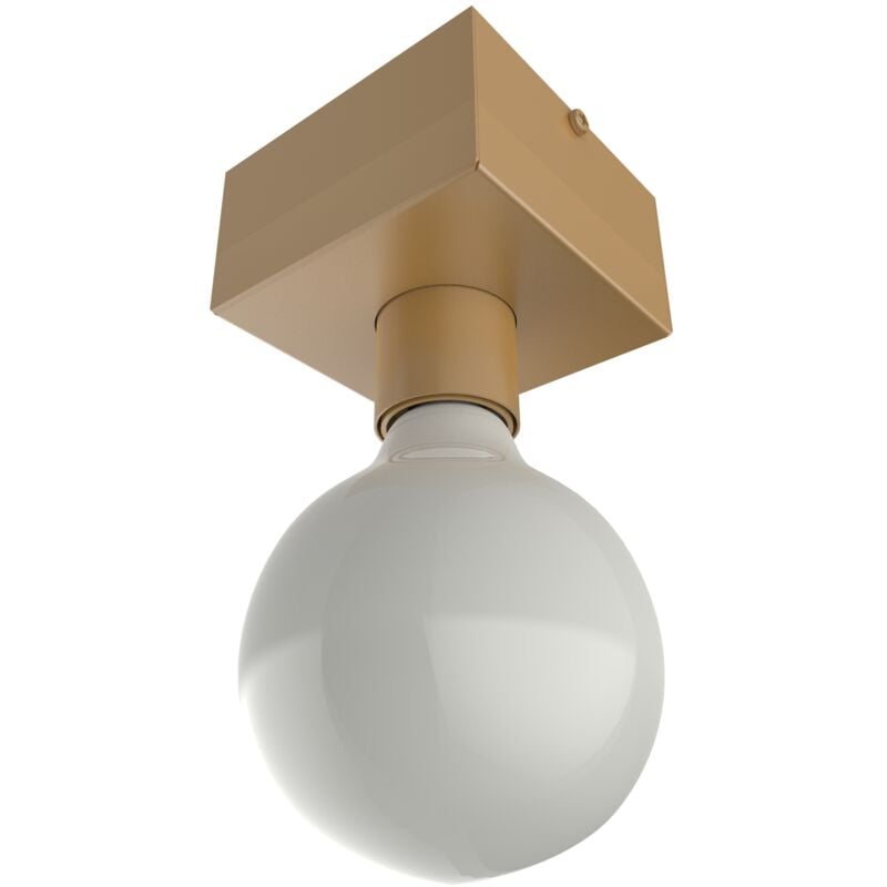 foto del prodotto lumicom boston s plafoniera, 1xe27, max 42w, metallo, anodic gold, 10x10cm
