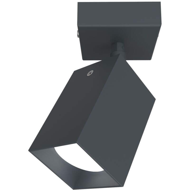 foto del prodotto lumicom brinck plafoniera s, 1x gu10, max 33w, metallo, antracite, l.6cm