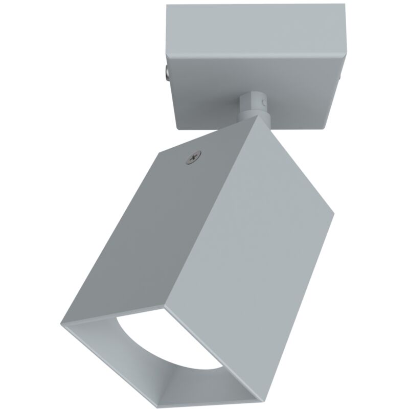 foto del prodotto lumicom brinck plafoniera s, 1x gu10, max 33w, metallo, grigio, l.6cm