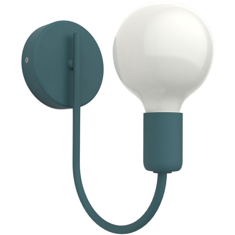 foto del prodotto lumicom classic applique, 1xe27, max 42w, metallo, blu mediterraneo, h30cm