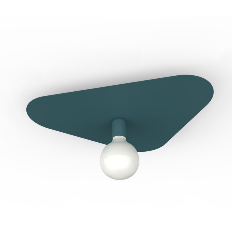 foto del prodotto lumicom cloud plafoniera, 1xe27, max 42w, metallo, mediterranean blue, 50x42cm
