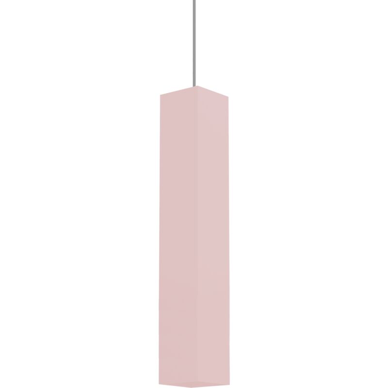 foto del prodotto lumicom cube sospensione, 1x gu10, max 33w, metallo, rosa, h40cm